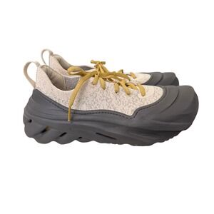 Crocs Echo Storm Sneakers Mens 5 Womens 7 Oatmeal Charcoal Grey 210079